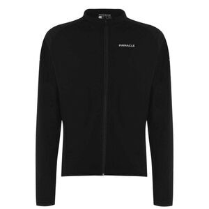 Pinnacle Mens Thermal Long-Sleeved Cycling Jersey / Black